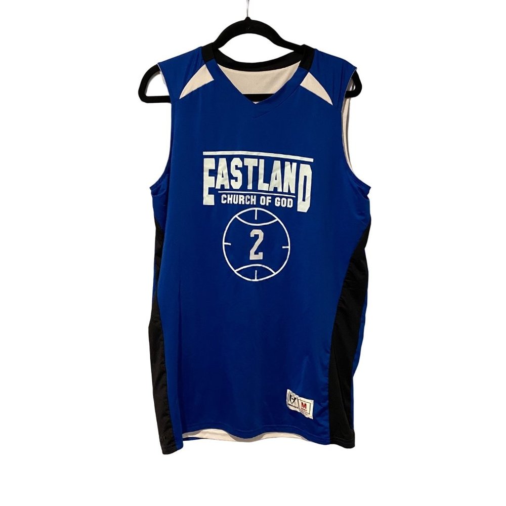 High Five size Men's Medium blue jersey with local team logo